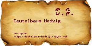 Deutelbaum Hedvig névjegykártya